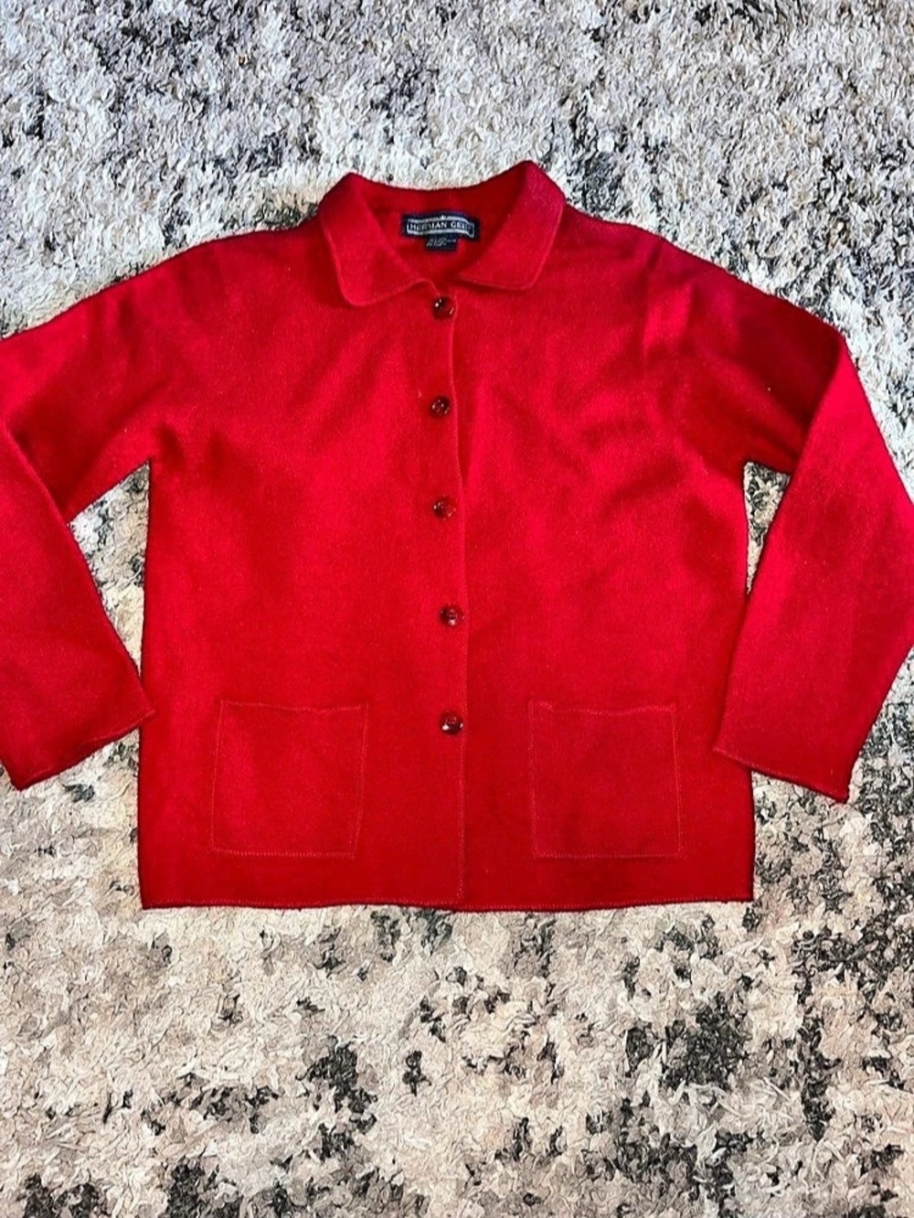100% wool Herman Geist Red  Jacket